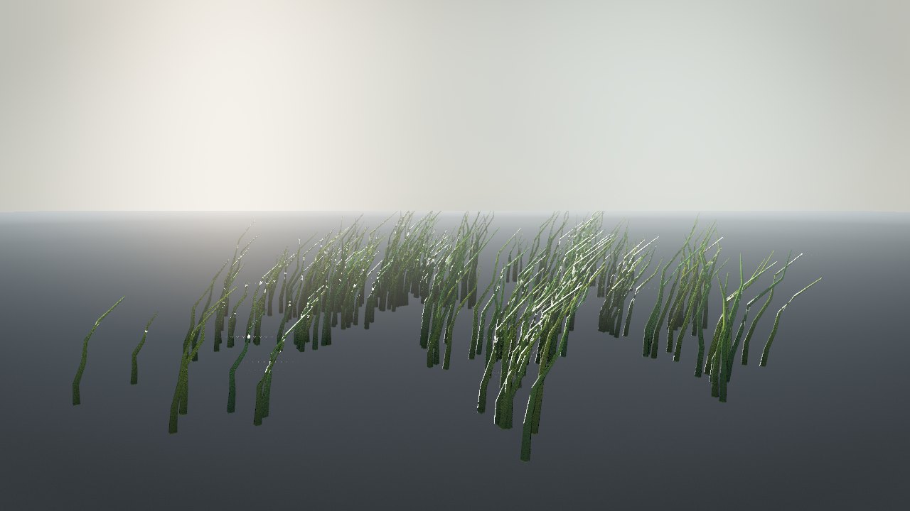 Path tracer: grass blades